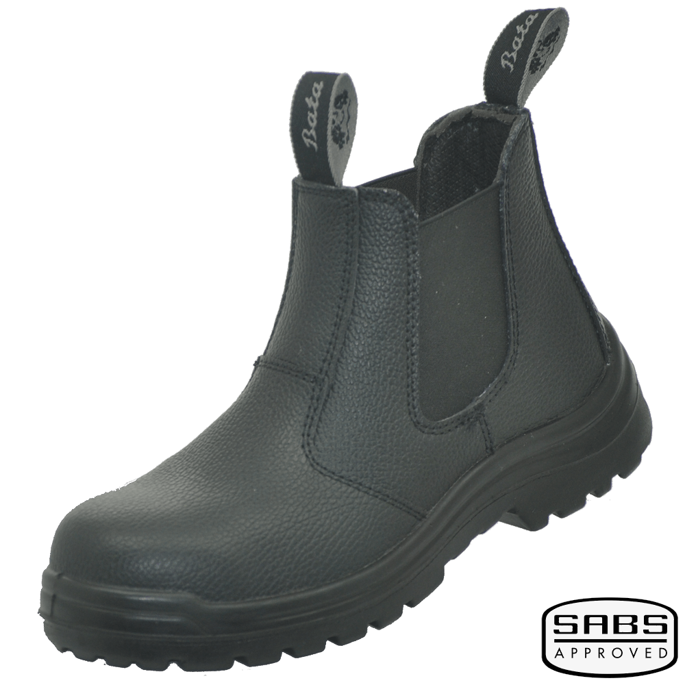 black chelsea safety boots